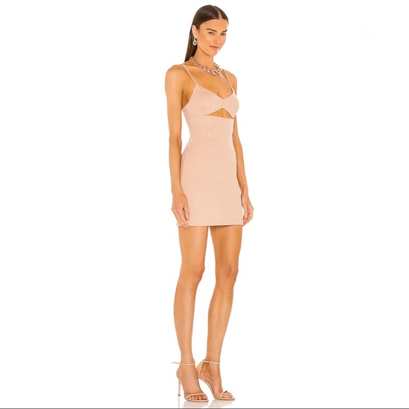 REVOLVE h:ours Moe Nude Cutout Mini Dress - Picture 2 of 5